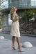Beige two-tone trench coat